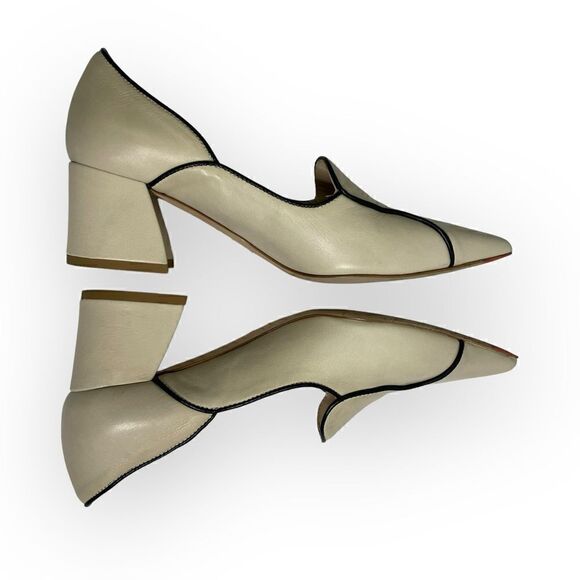 Mavette Fiona Loafer in Ivory Calf Skin 37.5 - Picture 9 of 12